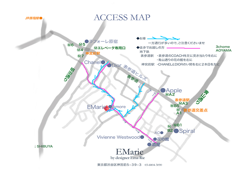 表参道サロン地図